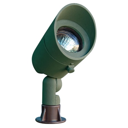 Dabmar Lighting Cast Aluminum Directional Spot Light with Hood- Green LV130-G